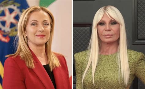 donatella versace giorgia meloni|Donatella Versace slams Italian government’s anti.